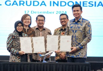 Kerja sama Kemenpar dengan Garuda Indonesia di Jakarta, Selasa (17/12)