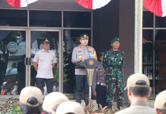 Apel gelar pasukan Operasi Lilin Semeru 2024 di Tulungagung 