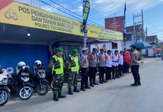 Pengamanan liburan Nataru di Kabupaten Tulungagung 