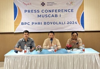 Press conference panitia Muscab I BPC PHRI Boyolali 2024, Rabu (7/2)