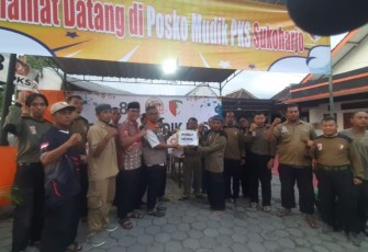 Posko mudik lebaran PKS Kabupaten Sukoharjo 