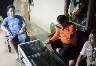 Kondisi rumah warga yang terendam banjir di Kabupaten Kepahiang, Provinsi Bengkulu. Senin (8/4)