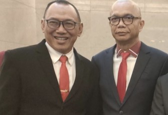 Jamintel Kejagung RI Reda Manthovani bersama Walikota Cilegon Helldy Agustian