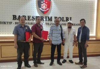 Tim PH Ujang Kosasih SH dan The FraLaw Justice resmi melaporkan ke Bareskrim Mabes Polri 
