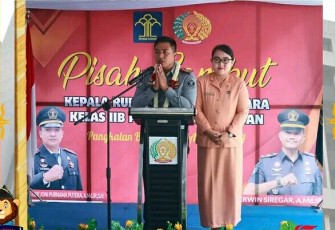 Mantan Karutan Pangkalan Brandan Mengucapkan Terimakasih dalam Gelaran Sertijab.
