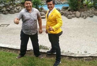 Letda Caj Irwansyah SH Bersama Imam Nasution Wartawan Kodam I/BB
