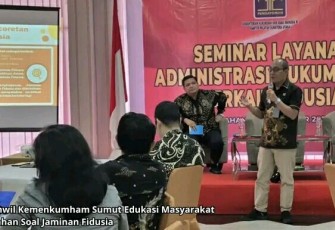Kanwil Kemenkumham Sumut Gelar Seminar Khusus Mengenai Jaminan Fidusia.