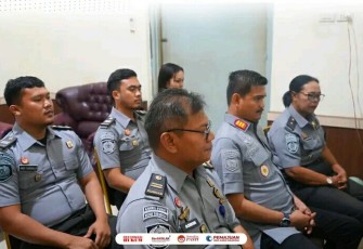 Rutan Pangkalan Brandan Ikuti Gelaran Refleksi Akhir Tahun Kemenkum