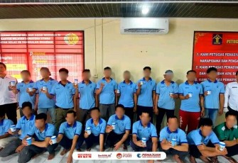 Rutan Pangkalan Branadan Gelar Tes Urine Warga Binaan