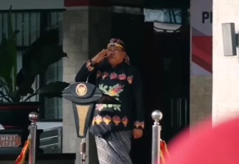 Walikota Blitar Santoso Saat Pimpin Upacara Peringatan Hardiknas dan Haotda Tahun 2024
