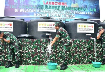 Kasad Jenderal TNI Maruli Simanjuntak, M.Sc., di Desa Yendelo, Kecamatan Patani Utara, Kabupaten Halmahera Tengah, Maluku Utara, Selasa (6/2/2024).