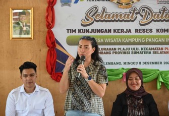 Wakil Ketua Komisi VII DPR RI Rahayu Saraswati Djojohadikusumo atau akrab disapa Sara, melakukan kunjungan kerja reses ke Provinsi Sumatera Selatan, Minggu (8/12/2024)
