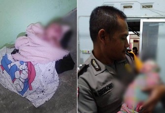 Bayi Laki-laki saat Ditemukan di Teras Mushola