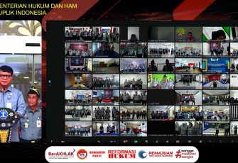 Kantor Imigrasi Kelas II Non TPI Baubau  Ikuti Apel Persiapan Pengamanan Idul Fitri 1445 H