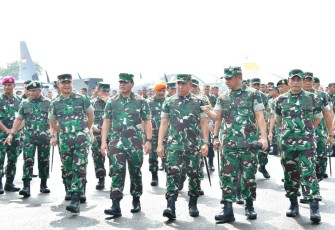 Kasal saat Hadiri Apel Gelar Pasukan Pengamanan Pemilu 2024