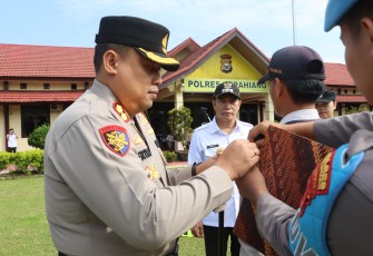 Kapolres Kepahiang  AKBP Eko Munarianto, SIK Gelar Apel Pasukan Operasi Kepolisian Terpusat Ketupat Nala-2024