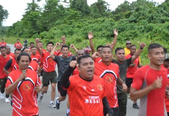 Kodim 1710/Mimika Laksanakan Lari 5 Km