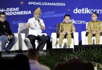 Menkominfo Budi Arie Setiadi dalam Diskusi Demi Indonesia Cerdas Memilih di Kota Palembang, Sumatera Selatan, Senin (22/01/2024) kemarin.