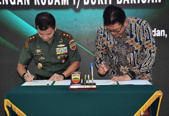 Kodam I/BB dan PT Asuransi Jiwasraya Bekerjasama Kembangkan Museum Perjuangan TNI 