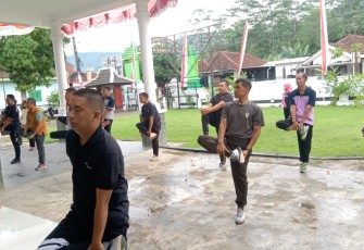 Danramil 0801/07 Ngadirojo Ajak Terapkan Pola Hidup Sehat