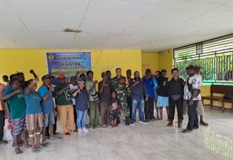 Babinsa Koramil 1710-07/Mapurujaya Hadiri Musrenbang Kampung Tipuka