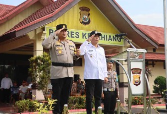 Kapolres Kepahiang saat Pimpin Apel Gelar Pasukan Ketupat Nala 2024