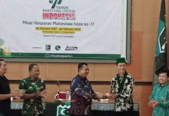 Milad HMI ke-77 di Gedung Karya Darma Jl. Jaksa Agung Suprapto No. 08 Kab. Pacitan, Minggu (11/02/2024).