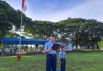 Lanud Sultan Hasanuddin Gelar Upacara Bendera Mingguan