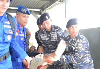 TNI AL Latihan Penanggulangan Bencana Alam
