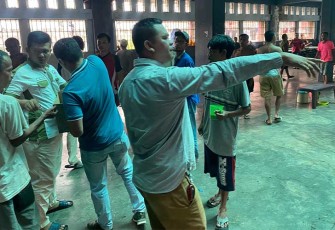 Lapas I Medan saat Berikan Suplemen Vitamin Gratis Kepada 3000 Warga Binaan