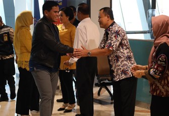 Danlanudal Juanda saat sambut Kedatangan Kasal dan Ketum Jalasenastri 