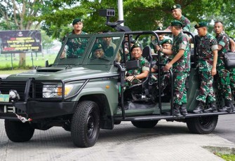 Pangdivif 2 Kostrad saat Dampingi Pangkostrad Kunker ke Satjar Brigif 6/TSB/2 Kostrad