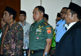 Panglima TNI saat Hadiri Deklarasi Pemilu Damai Lintas Ormas dan Lintas Agama