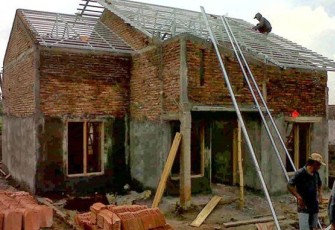 Ilustrasi pembangunan rumah tinggal