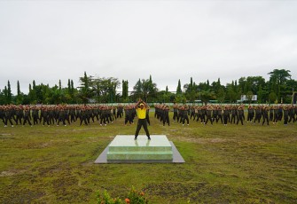 Prajurit Korem 121/Abw Olahraga Bersama
