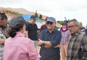 BP Batam dan Pemko Batam saat Tinjau Lokasi Pasar Sementara di Kawasan Tanjung Banon