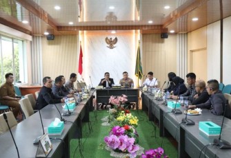 Ketua DPRD Kota Batam Muhammad Kamaluddin saat Terima Kunjungan Studi Peserta Pendidikan Calon Perwira Polri  