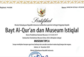 Sertifikat Museum Type A Kementerian Kebudayaan 