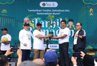 Tarhib Ramadan di Kemenag, Jakarta, Minggu (23/2)