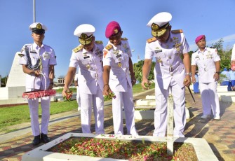 Kas Koarmada III Hadiri Ziarah Rombongan Memperingati Hari Dharma Samudera 2025 