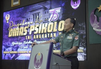 Kepala Dinas Psikologi TNI Angkatan Darat (Kadispsiad) Brigjen TNI Sony Hendayana, S.Psi., M.Si