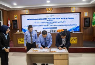 BRI Finance dan Kejaksaan Negeri Bandar Lampung Perkuat Sinergi melalui Penandatanganan Kerja Sama Hukum