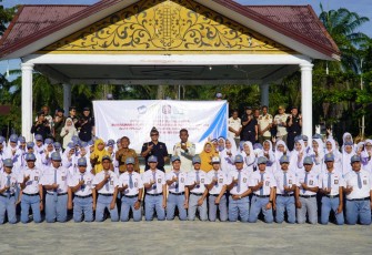 Bea Cukai Langsa dan Satpol PP Aceh Timur saat Sosialisasi Bahaya Rokok Ilegal