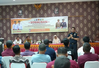 Bea Cukai Lhokseumawe Sosialisasi Rokok Ilegal di Bireuen di Ops Room Kantor Bupati Bireuen, Senin (24/11).