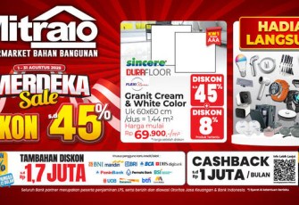 Belanja Merdeka di Mitra10! Diskon Hingga 45% dan Hadiah Langsung Tanpa Diundi