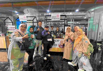 Stand Ma'Ci Coffee Koja di Bazar PKK Expo 2025, Jakarta, Selasa (9/9)