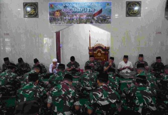 Doa bersama prajurit Kodim 0803/Madiun