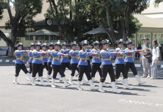 Lomba Keterampilan Baris Berbaris Poltekad 2025 di Batu, Sabtu (4/10)