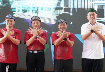 Menag Nasaruddin Umar saat mengenalkan Sekolah Garuda di Kaltara