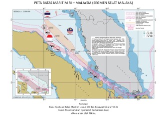 Peta Batas Maritim RI - Malaysia (Segmen Selat Malaka)